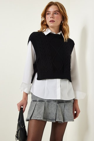 Mouwloos Vest - Zwart