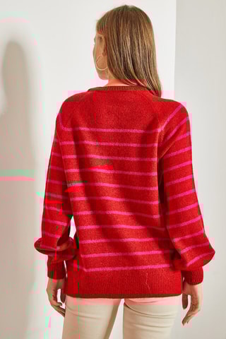 Trui - Rood en roze