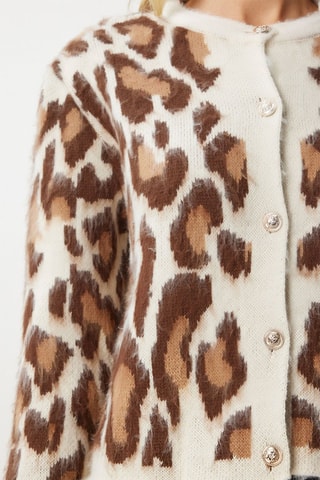 Vest - Ecru en Bruin