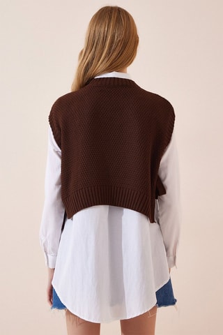 Mouwloos Vest - Bruin