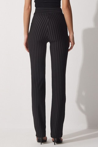 Broek met Hoge Taille - Zwart