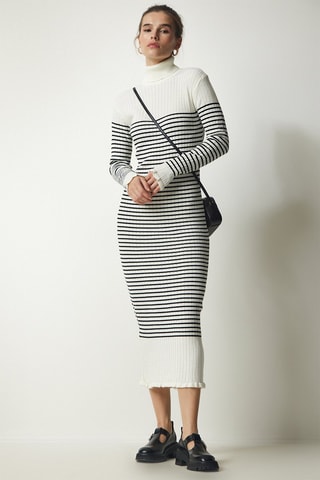 Trui-jurk Ecru