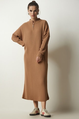 Trui-jurk - Bruin