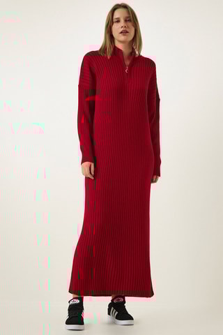 Trui-jurk - Rood