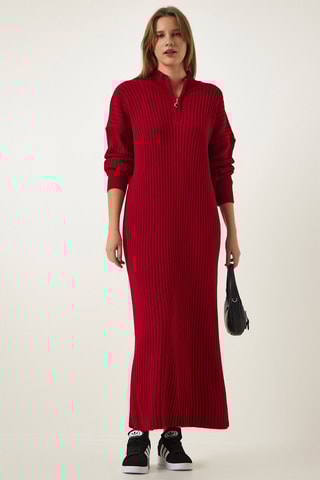 Trui-jurk - Rood