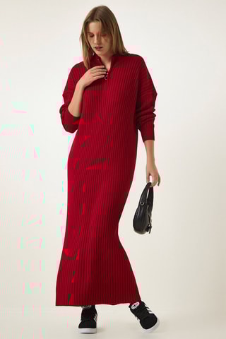 Trui-jurk - Rood