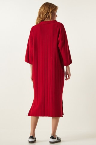 Trui-jurk - Rood