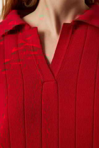 Trui-jurk - Rood