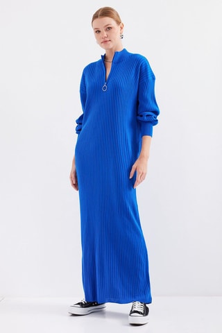 Trui-jurk - Felblauw