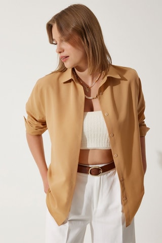 Oversize Blouse - Camel