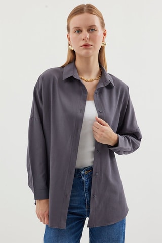 Oversize Blouse - Grijs