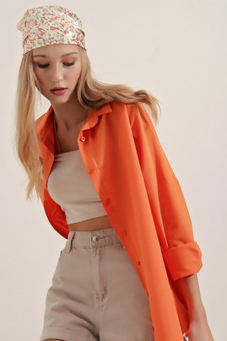Oversized Overhemd - Oranje