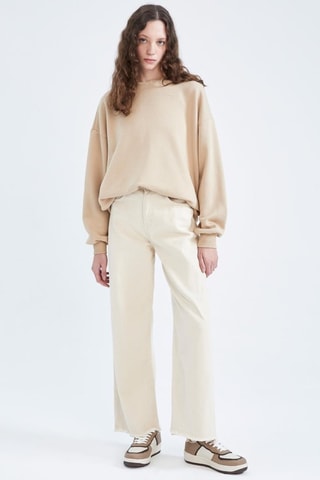 Oversized sweater - Beige