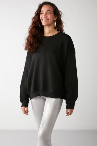 Oversized sweater - Zwart