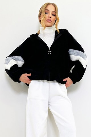 Oversized Sweater met Capuchon - Zwart
