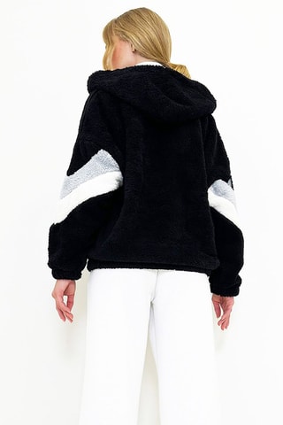 Oversized Sweater met Capuchon - Zwart
