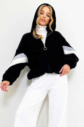 Oversized Sweater met Capuchon - Zwart