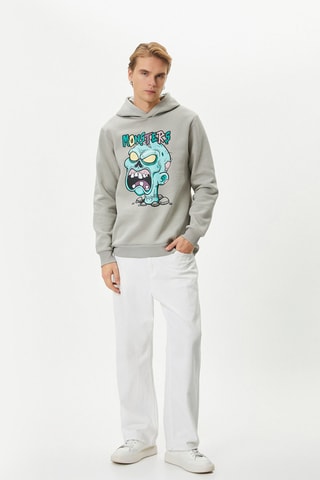Sweater met Capuchon - Grijs