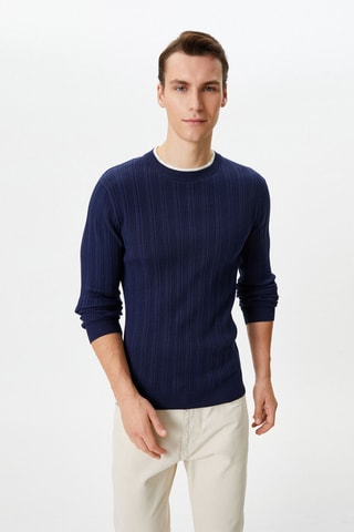 Trui Slim - Marineblauw