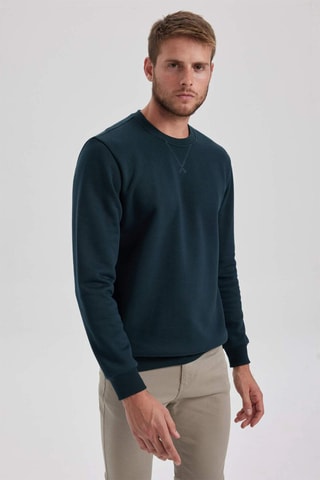 Sweater Regular Fit - Donkergroen