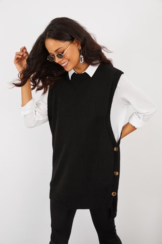 Mouwloos Vest - Zwart