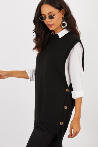 Mouwloos Vest - Zwart