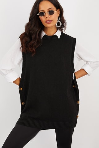 Mouwloos Vest - Zwart