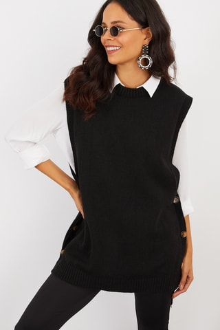 Mouwloos Vest - Zwart