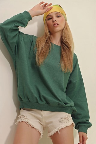 Oversized sweater - Groen