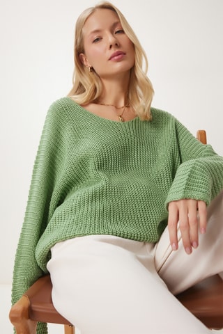Oversized trui - Groen