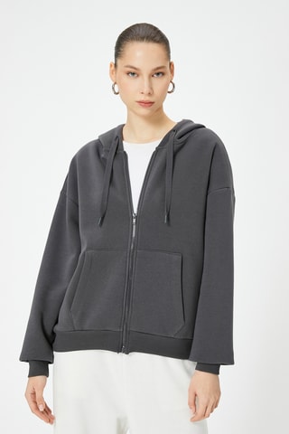 Sweater met Capuchon - Antraciet