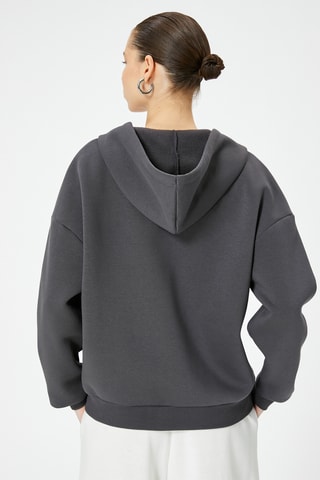 Sweater met Capuchon - Antraciet