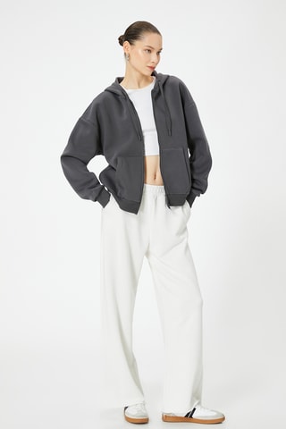 Sweater met Capuchon - Antraciet