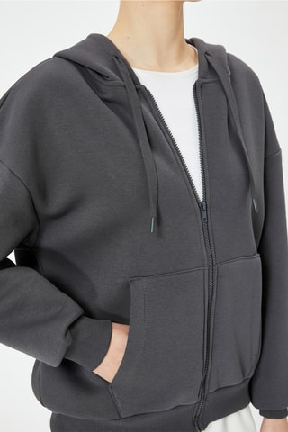 Sweater met Capuchon - Antraciet