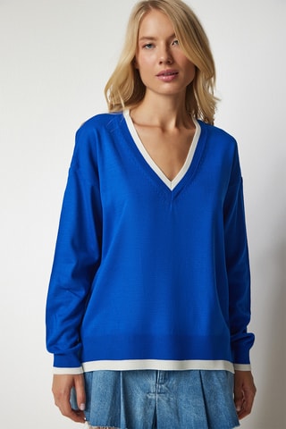Oversized trui - Blauw