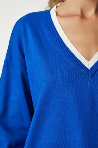 Oversized trui - Blauw