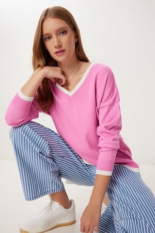 Oversized trui - Roze