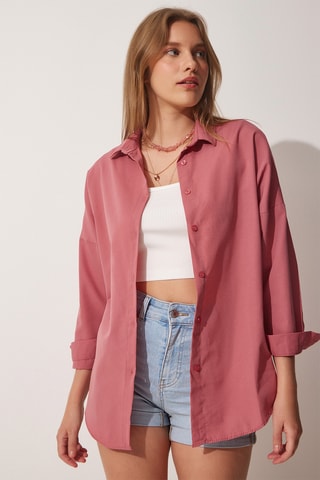 Oversized Overhemd - Oudroze
