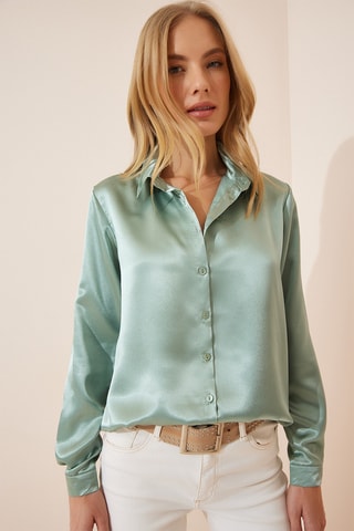 Blouse - Zeegroen