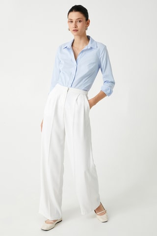 Blouse Slim Fit - Lichtblauw
