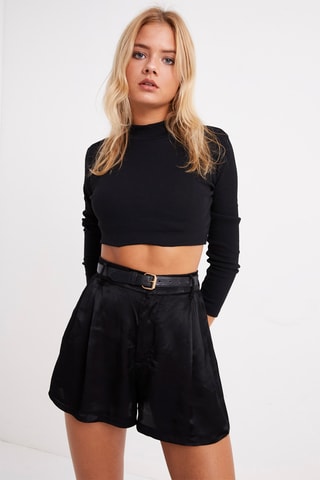 Crop Top - Zwart