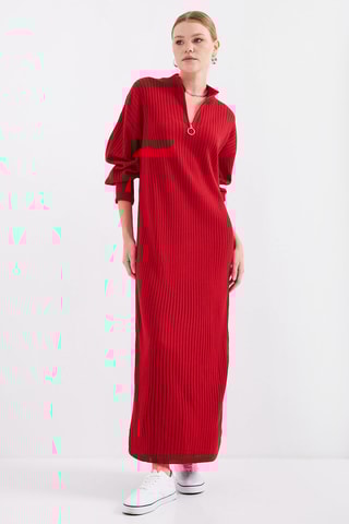 Trui-jurk - Rood