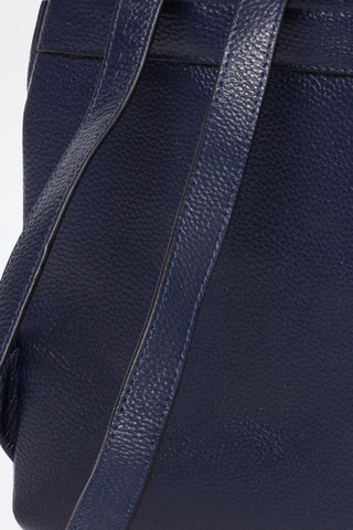 Sac à dos en cuir Stella - Bleu marine