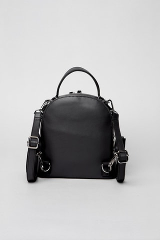 Mochila em couro Picadilly - Preto