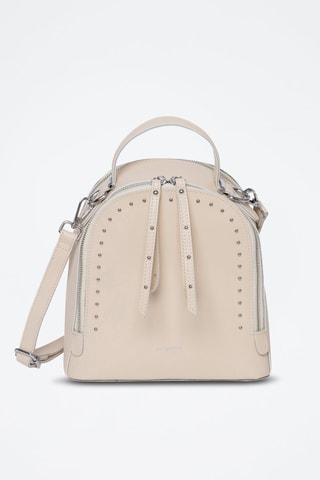 Mochila em couro Picadilly - Bege