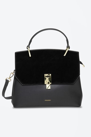 Mala em couro Ninon - Preto