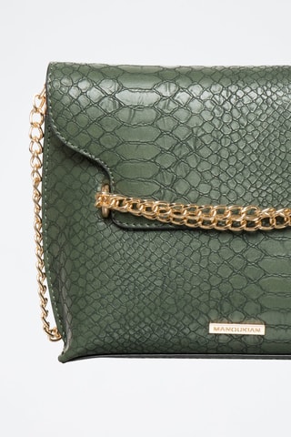 Mala a tiracolo Alexis - Preto, verde e dourado