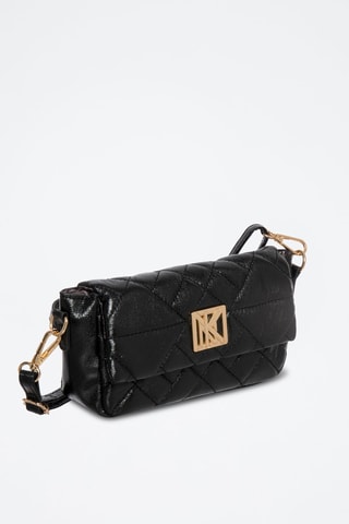 Mala a tiracolo Greta - Preto e dourado