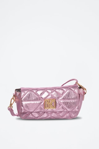 Mala a tiracolo Greta - Rosa e dourado