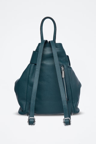 Mochila em couro Taylor - Azul